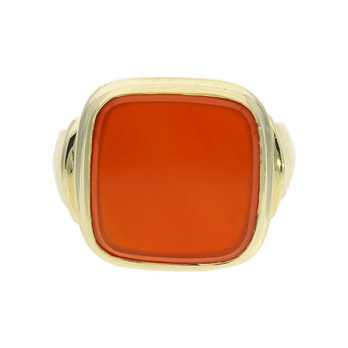 Siegelring mit karneol gold - siegelring, karneol,