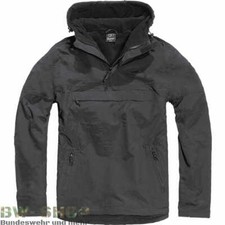 WINDBREAKER SCHWARZ NEU REGENJACKE GEFÜTTERT BW NÄSSESCHUTZ SKI JACKE WINDJACKE
