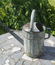 alte verzinkte Gießkanne, Zinkgießkanne, Garten, Landhaus, shabby Deko, Vintage