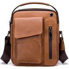 Herren Leder Schultertasche