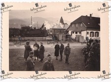 orginal Foto 2. Weltkrieg Deutschland Vorfeld Bahnhof Eisenbahn Lokomotive 1940