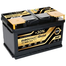 Autobatterie Eurostart Gold SMF 75Ah 750A/EN Starterbatterie TOP Angebot GELADEN