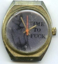 Zeit Zu F*Ck Armbanduhr Kopf - Hugh Hefner Playboy Hautfarben - Teile Reparatur
