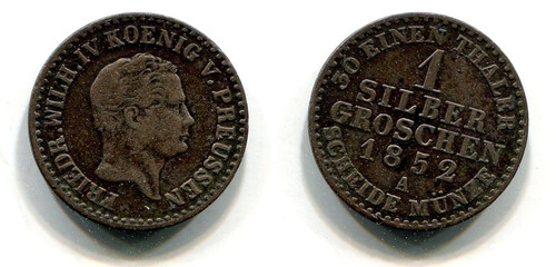 Silbergroschen preußen 1852 - 1,