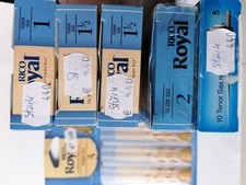 Rico Royal Konvolut an  Tenor Saxofon Blätter Reeds 1, 1,5, 2, 3, 5