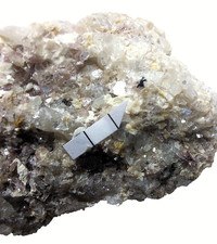 Kassiterit  in Matrix vom Pegmatit in Wolkenburg im Granuligebirge  Sachsen