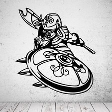 Wandtattoo Wikinger mit Schild
