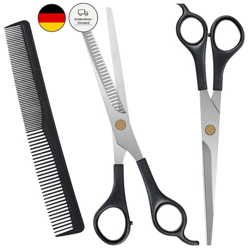 Friseurschere set teilig mit - friseurschere, 3-teilig