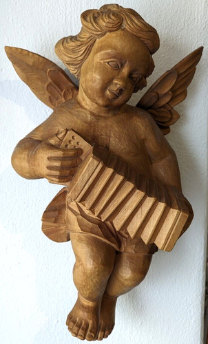 Große engel figur putte putti - figur,
