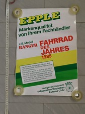 Plakat Epple Fahrrad des Jahres 1985 Poster Werbeplakat Aufkleber