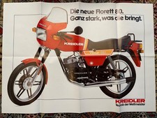 Kreidler Florett 80 Poster und Kreidler Programm 1981