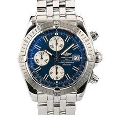 BREITLING Chronomat Evolution A156C45PA Blau Herrenuhr gebraucht #111126