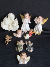 Konvolut  kunstvolle große & kleine Engel aus Kunststein