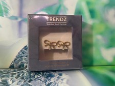 Ohrringe Gold Schleife mit