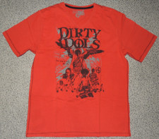 Herren T-Shirt Rot Print V-Ausschnitt Gr. M Celio Denim Cut