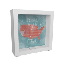 Rahmen Spardose aus Holz mit