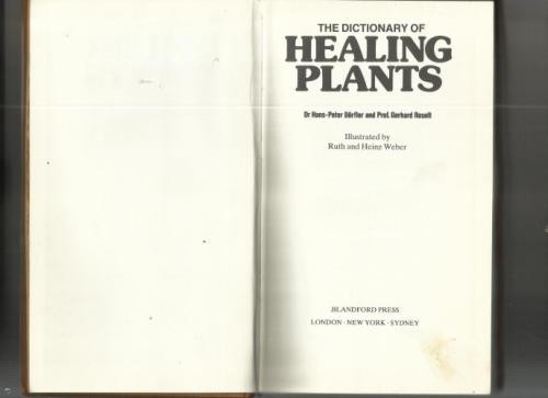 Dictionary healing plants - dictionary,
