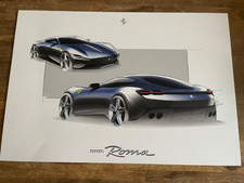Ferrari Roma Lithografie