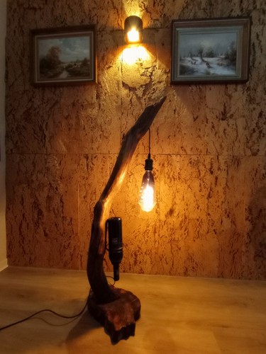 Holzlampe treibholz - holzlampe,