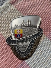 44. Badge Plakette Emblem Emailschild ADAC Komburg Schwäbisch Hall 1958 Vintage