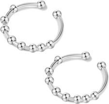 2 Stück Anxiety Ring Silber