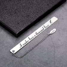 Metall Lesezeichen m. Kette u