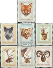 Briefmarken Ungarn 1966 Mi 2255A-2261A (kompl.Ausg.) gestempelt Jagdtrophäen
