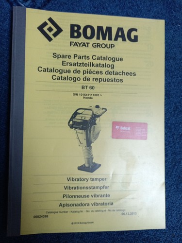 Bomag ersatzteilbuch - bomag,