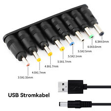 8 in 1 USB A Stromkabel auf