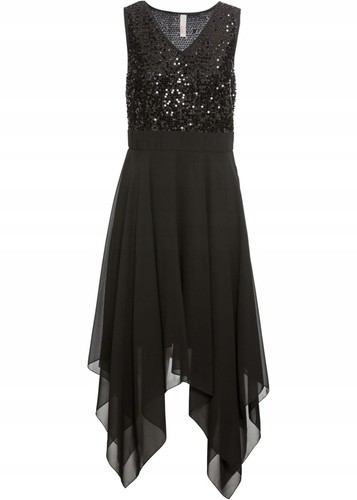 Midikleid aus feinem - , chiffon