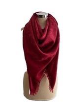 LOUIS VUITTON Monogram Tuch Schal 140x140 rot