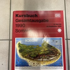 DB-Kursbuch Gesamtausgabe Sommer 1990 mit Kurswagenverzeichnis und Karten