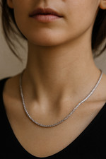 Massive 950 Platin Spiga Kette