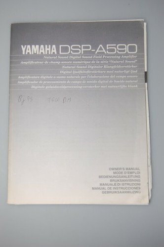 Bedienungsanleitung yamaha - bedienungsanleitung,