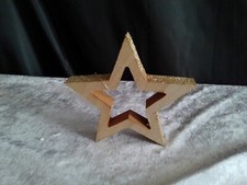 Deko-Aufsteller/Stern/Holz/Gli