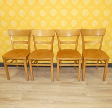 Set von 4 vintage Stuhl Klassiker Küchenstuhl Frankfurter Küche Holz shabby chic