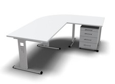 Winkelschreibtisch O12 Schreibtischkombination 200x160 cm Bürotisch Winkeltisch