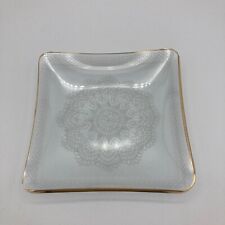 Schale Blatt Glas Glasschale Deckchen Motiv