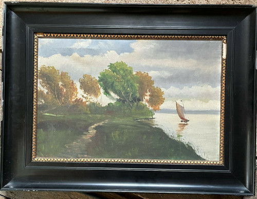 Segelboot der küste - an,