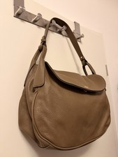 Abro Saddle Bag Schultertasche Olive Leder