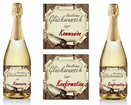 Aufkleber sektflasche - 1,