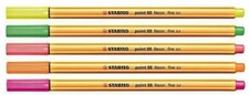 5x STABILO Fineliner point 88