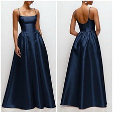 Ballkleid Abendkleid Kleid nachtblau Brautjungfer