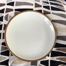 Eschenbach W 1701 Bavaria, Elfenbein Kuchenteller Goldrand 19cm