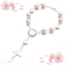 Christian Rosenkranz Armband mit Kreuzperlen für besondere Anlässe
