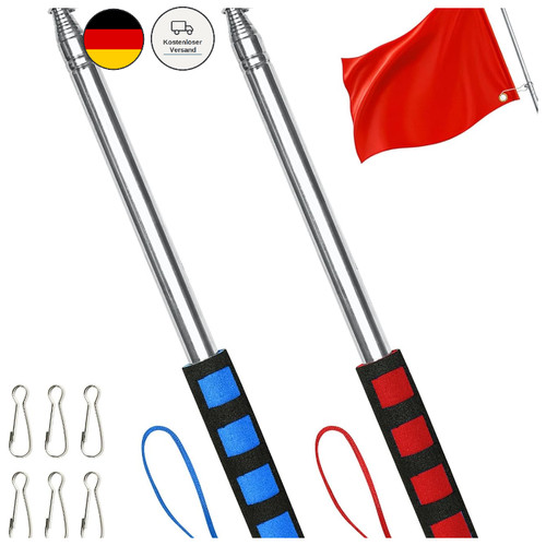 Teleskop fahnenmast set - teleskop,