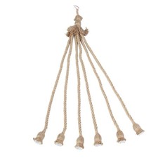 Vintage Hanfseil Pendelleuchte