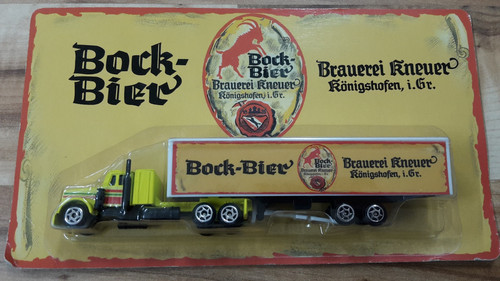 Werbe lkw von bock bier - werbe-lkw,