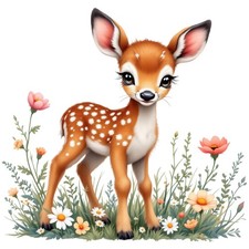 9x Sticker Fawn Car Sticker