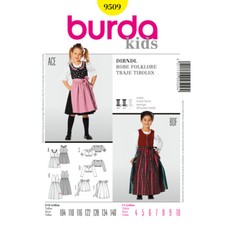 Burda kids b9509 - kids, dirndl